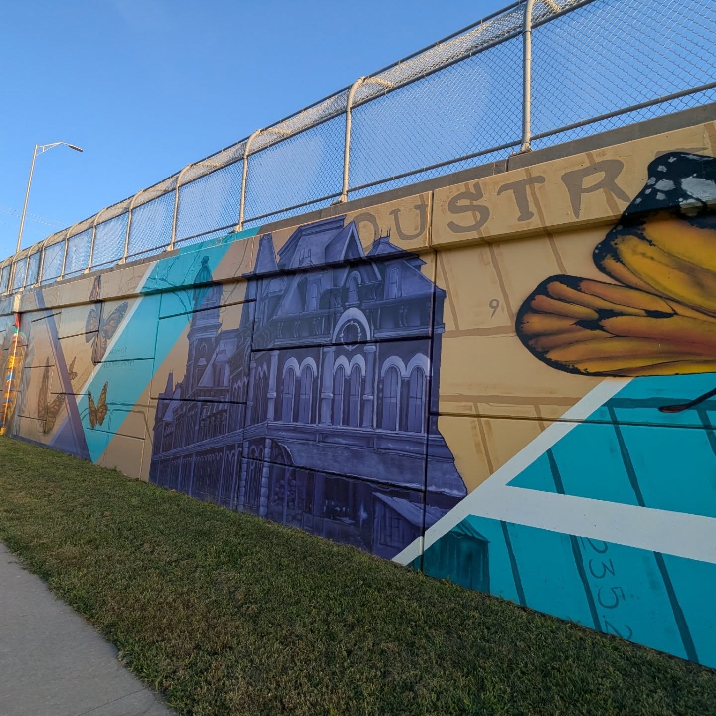 Architecture mural in Kansas City